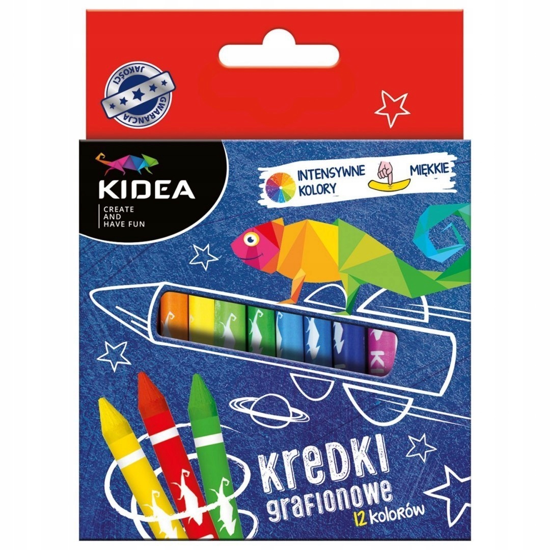 

Kredki Grafionowe Świecowe Kidea