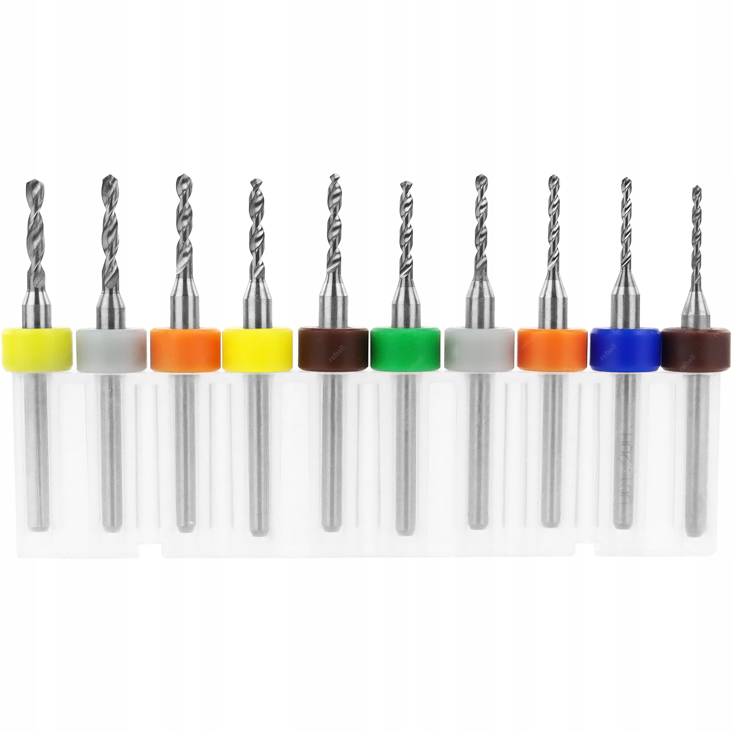 ZESTAW 10x MINI WIERTŁA WIERTŁO PCB 1.1-2.0mm 38mm Marka Reball