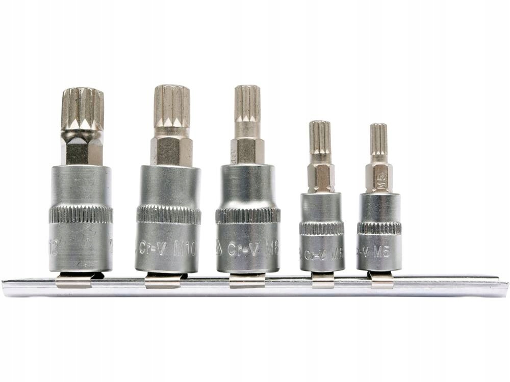 

Zestaw Kluczy Spline Na Szynie 5szt. Yato 1/4 3/8