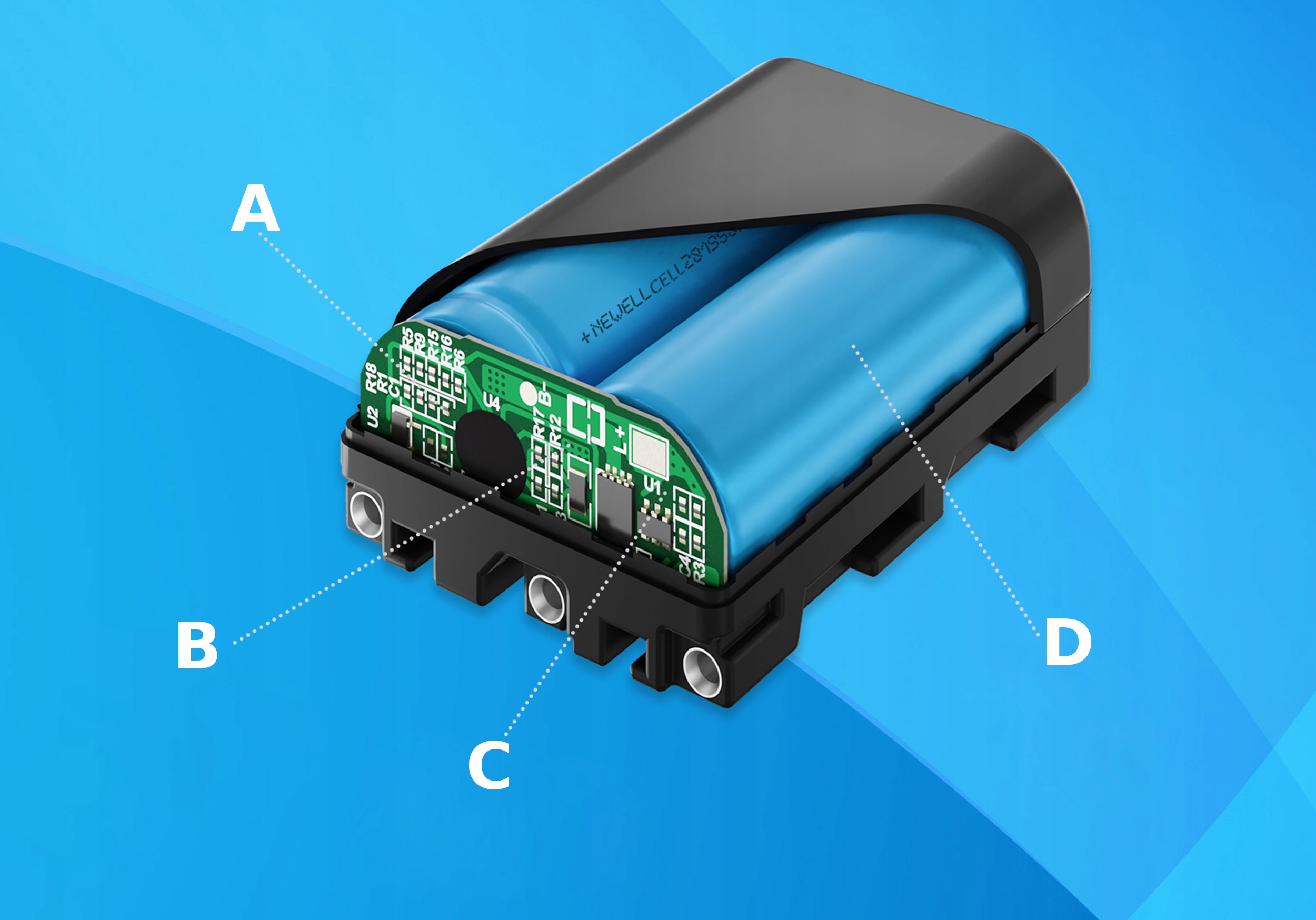 акумулятор NEWELL BP-V47 SLIM V-MOUNT 3200mAh технологія літій-іонний акумулятор (Li-Ion)