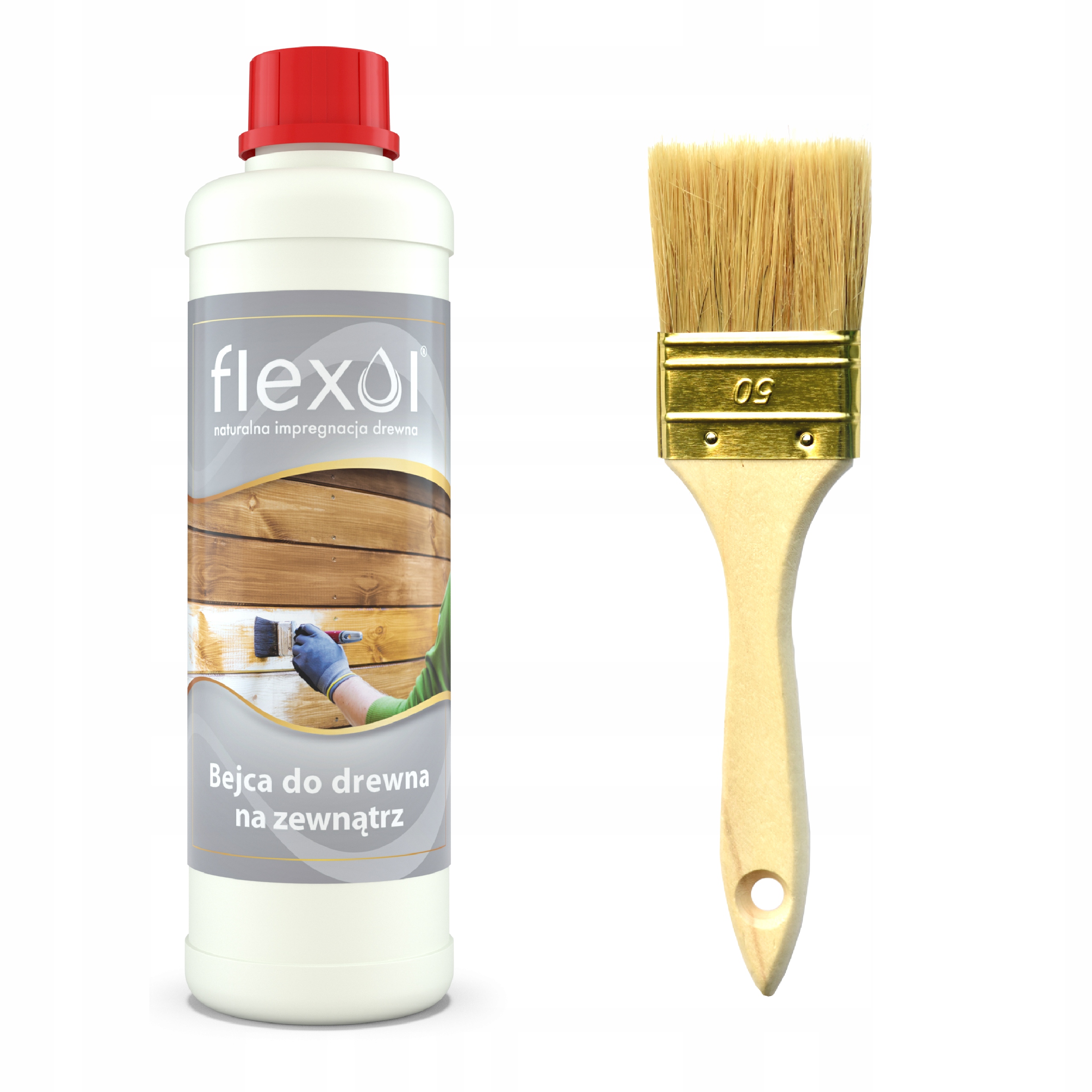 Bejca wodna zewnętrzna do drewna FLEXOL 1 L 1000ml