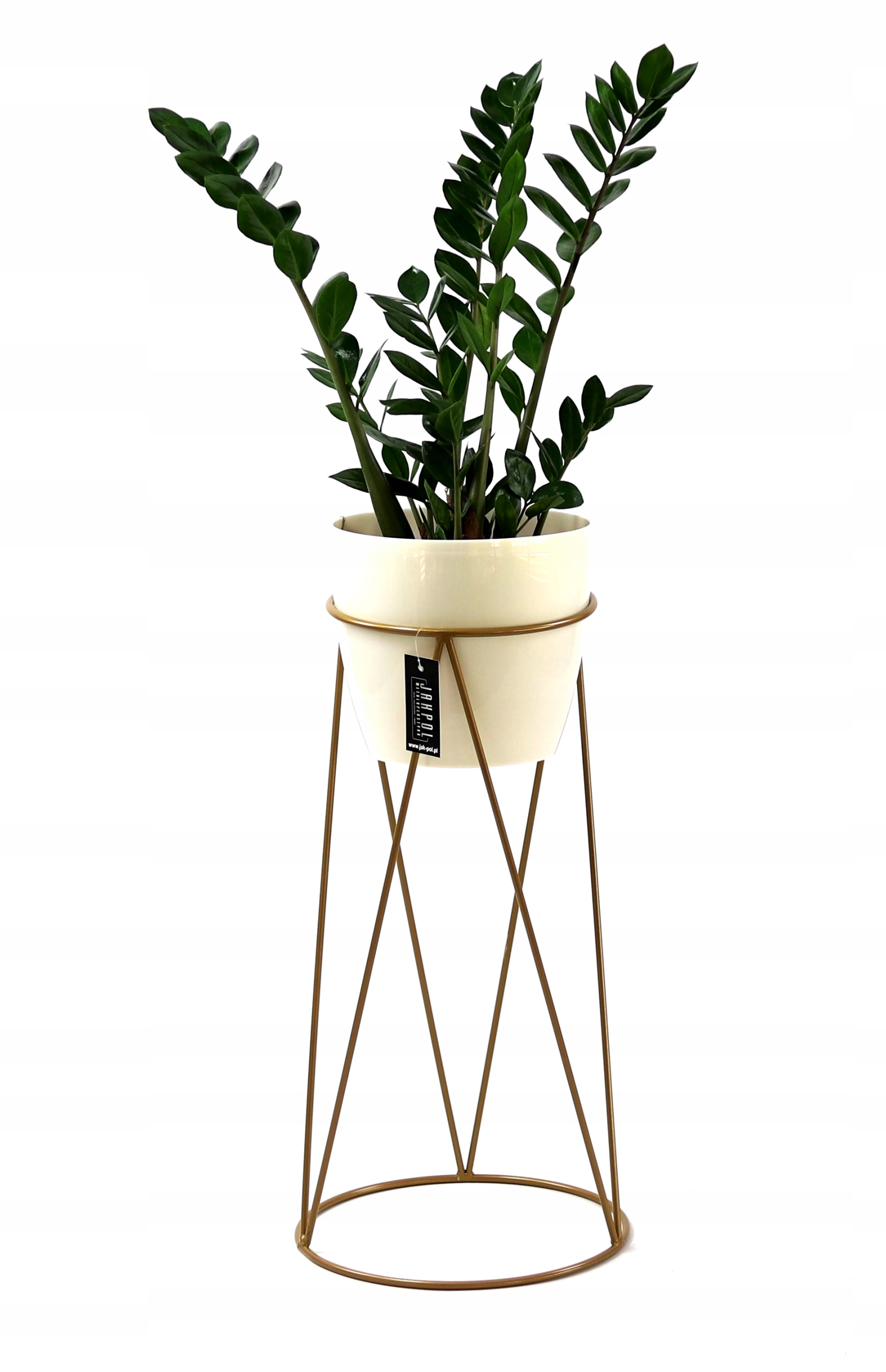 

Nowoczesny Kwietnik Metalowy 63cm złoty Loft