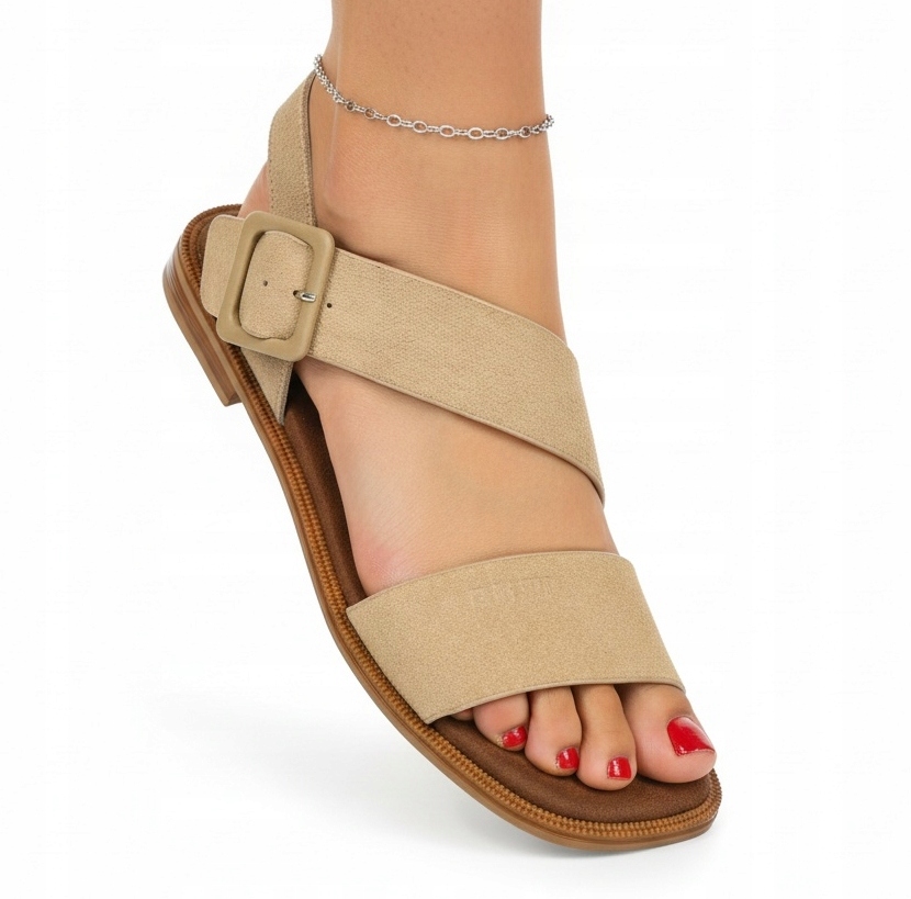 Sandały damskie Big Star Skórzane Casual TT274491 41