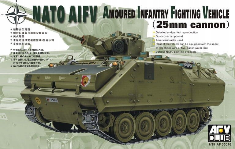 Nato Aifv Amoured Bojové vozidlo pěchoty (25mm kanón) 1:35 Afv Club