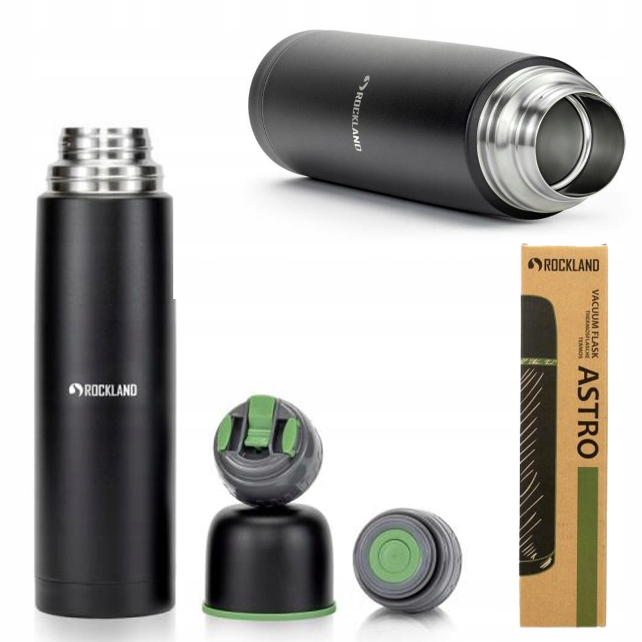 Termos Na Napoje Herbatę Stalowy Próżniowy Turystyczny Astro 1L Rockland