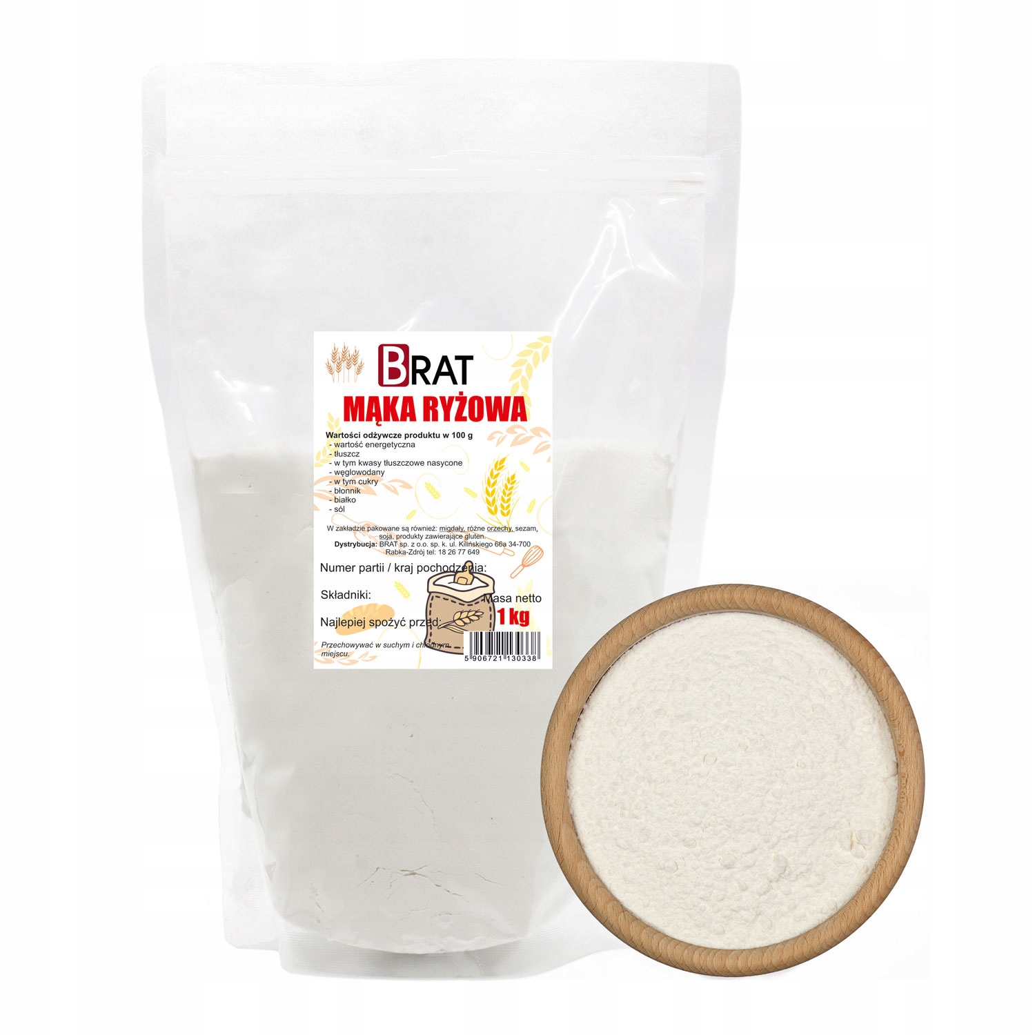 Levně 5X Brat Rýžová mouka 1kg