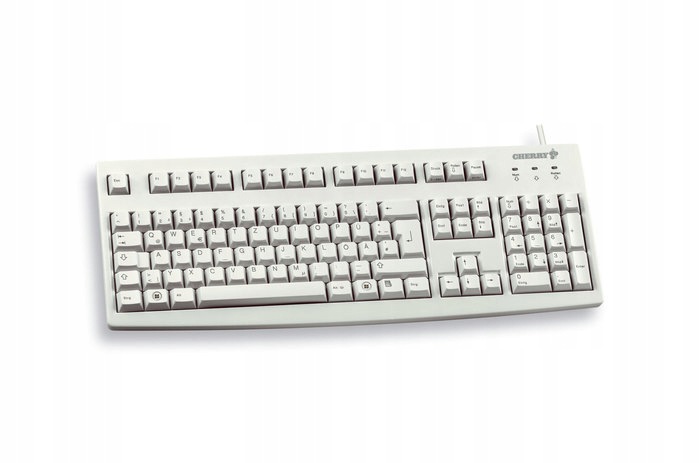 Cherry G83-6104 klawiatura przewodowa Usb 104 klawisze szara