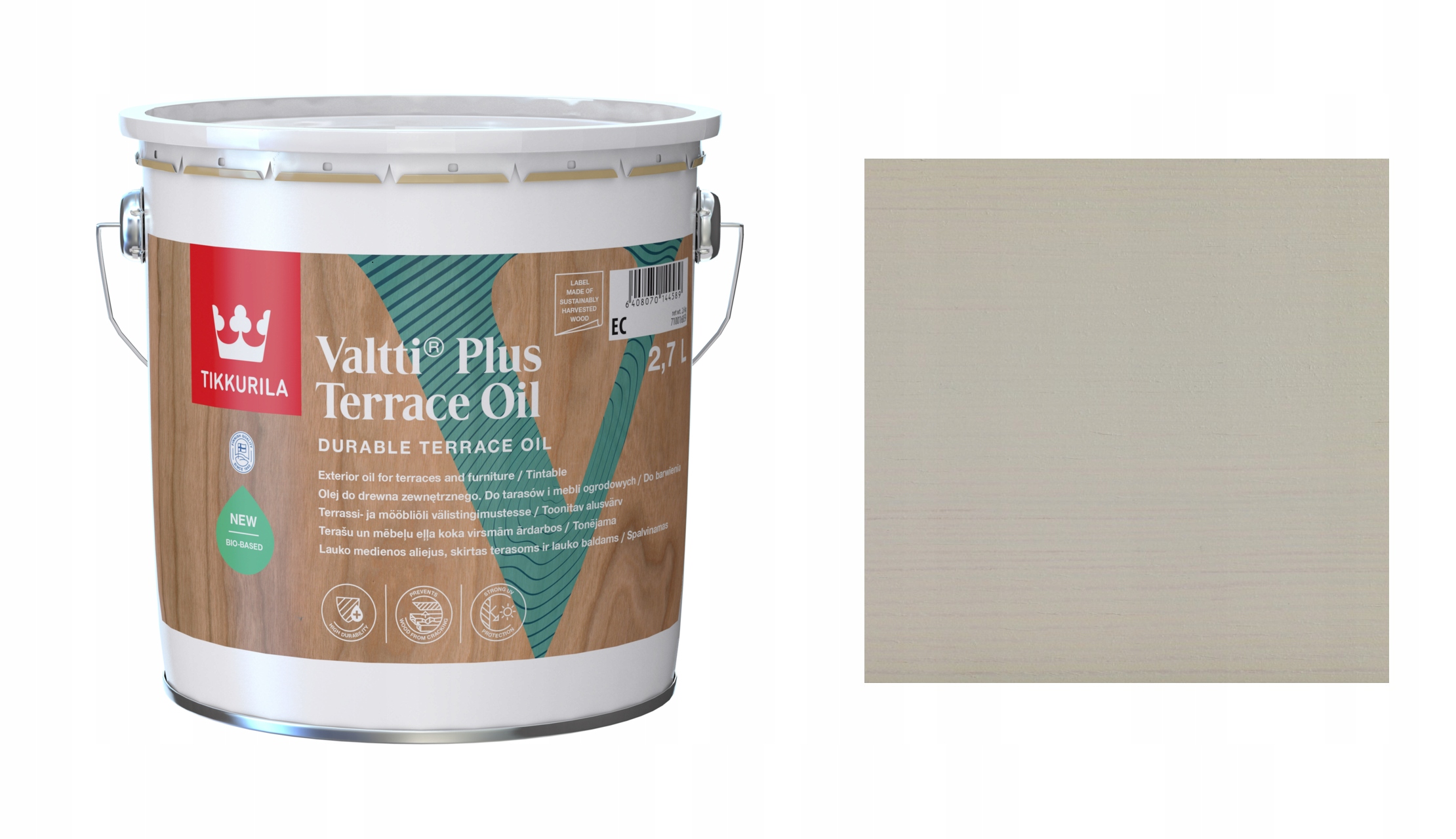 TIKKURILA VALTTI PLUS TERRACE OIL 2,7L 5062 TUOHI OLEJ DO TARASÓW