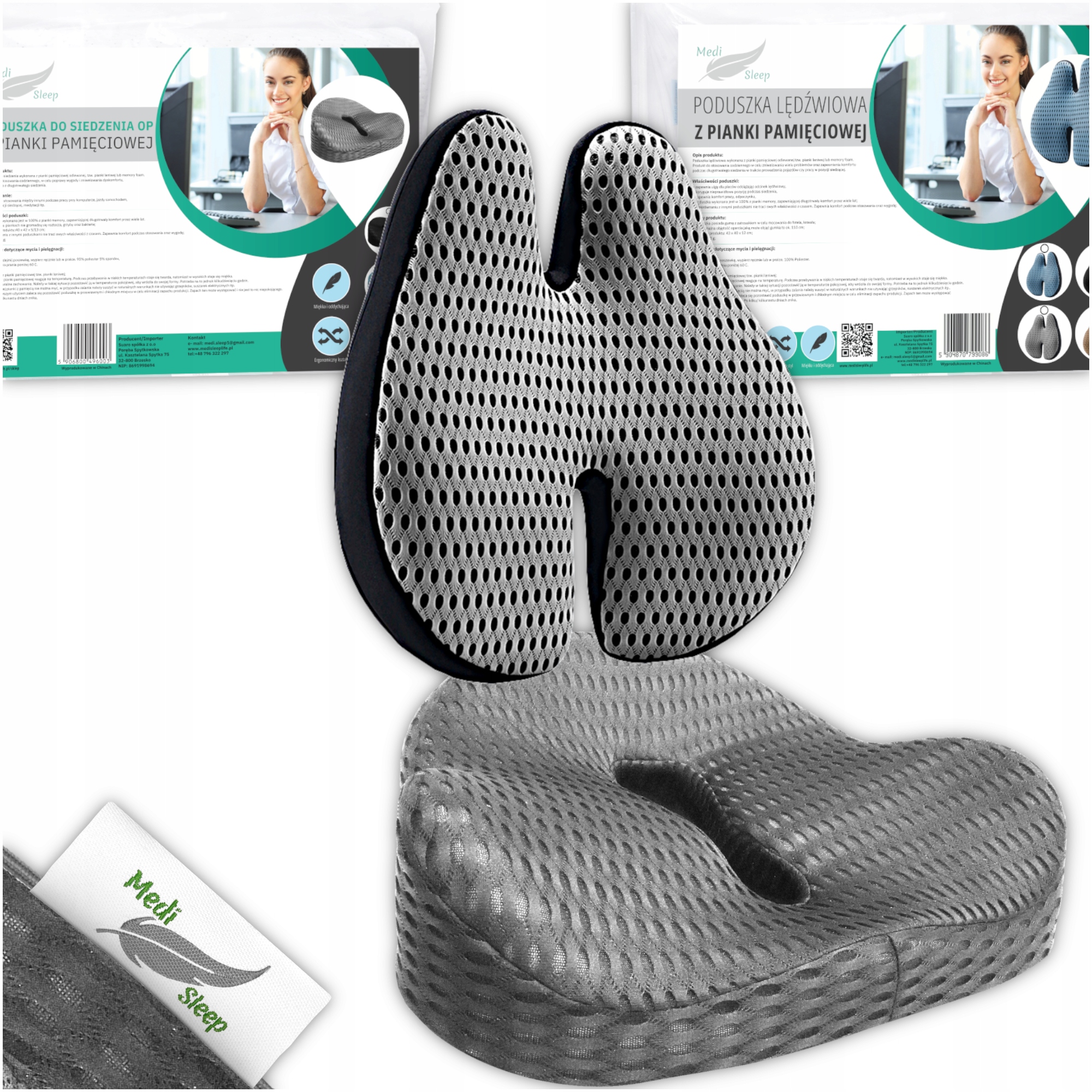 Poduszki Ortopedyczne Lędźwiowa, I Do Siedzenia Samochodu Biura Na Fotel