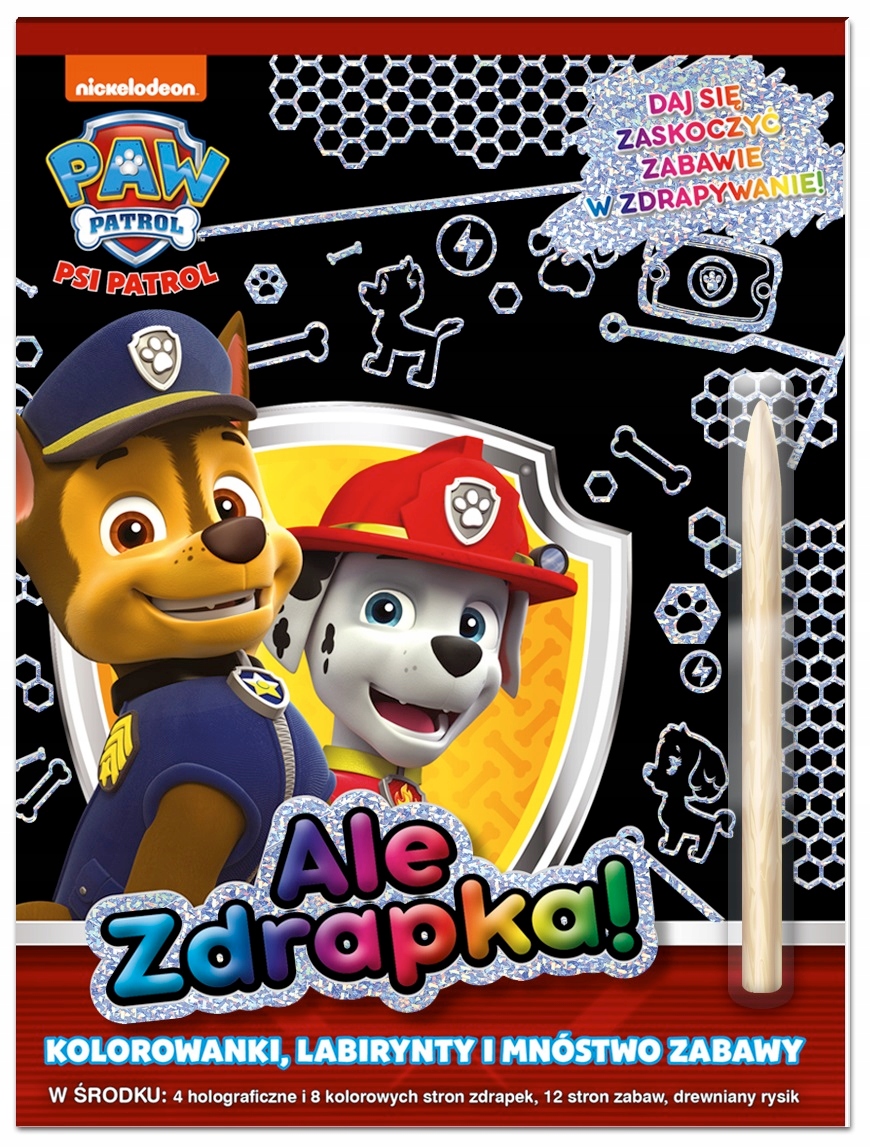 

Psi Patrol Ale Zdrapka Zdrapywanka+Rysik 12 Stron