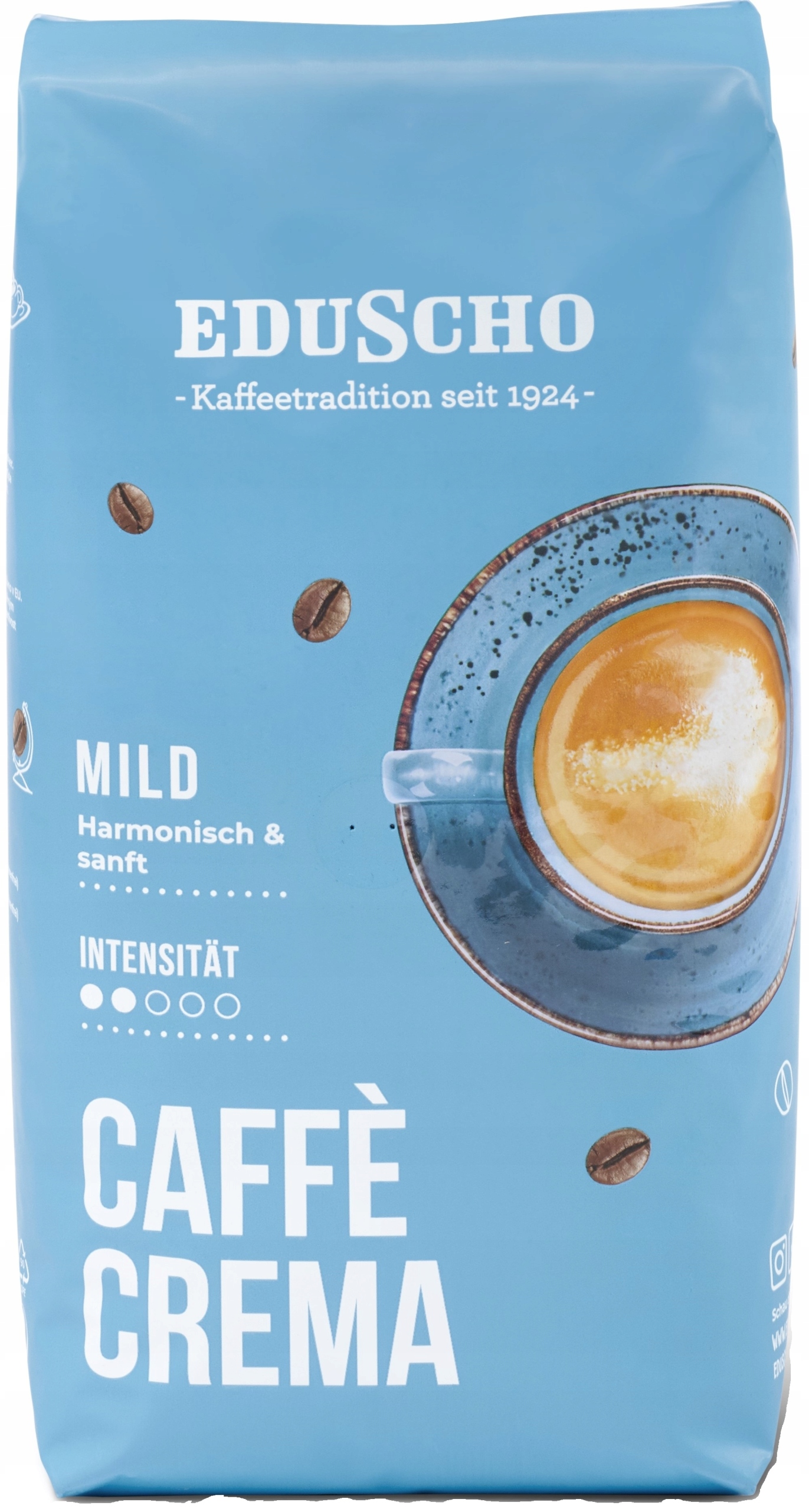 Levně Káva Eduscho Caffe Crema Mild 1000 g