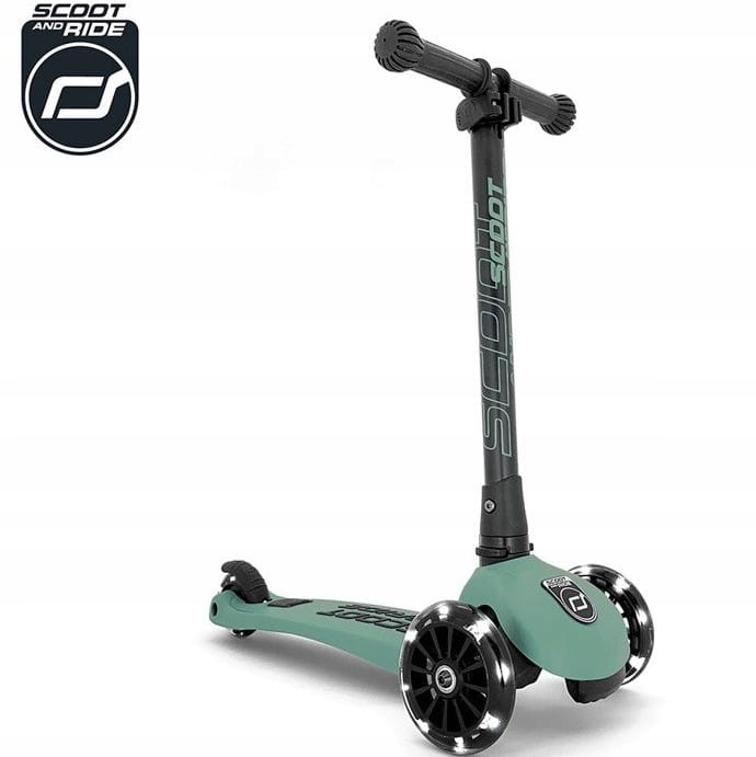 SCOOTANDRIDE ZESTAW Highwaykick 3 Forest HULAJNOGA + KASK S-M z LED 3L+ Kod producenta 96345