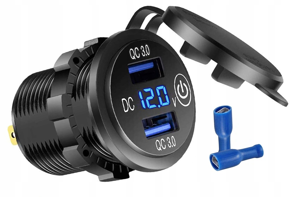 USB QC 3.0 GNIAZDO WOLTOMIERZ PLASTIK DOTYK N