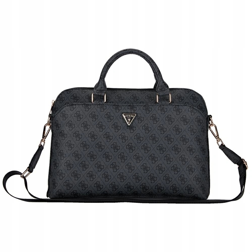 Taška Guess 4G Zipper Pocket Triangle Logo 15", černá