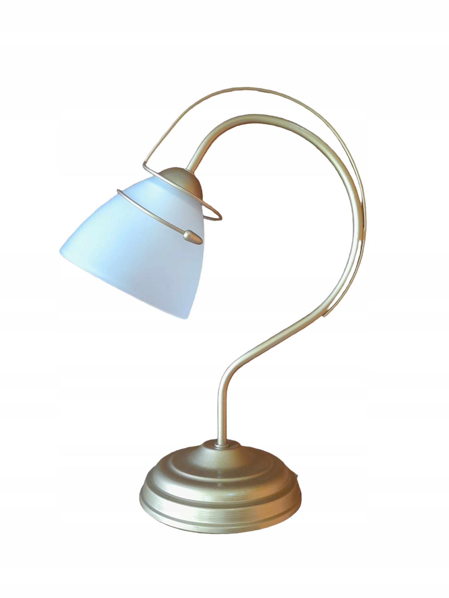 Lampka nocna SPRĘŻYNKA złoto piaskowe E27
