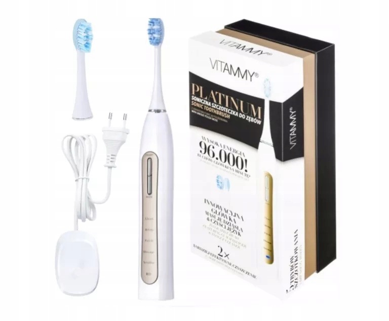Szczoteczka Soniczna Elektryczna Do Zębów Vitammy Platinum 96000R/MIN
