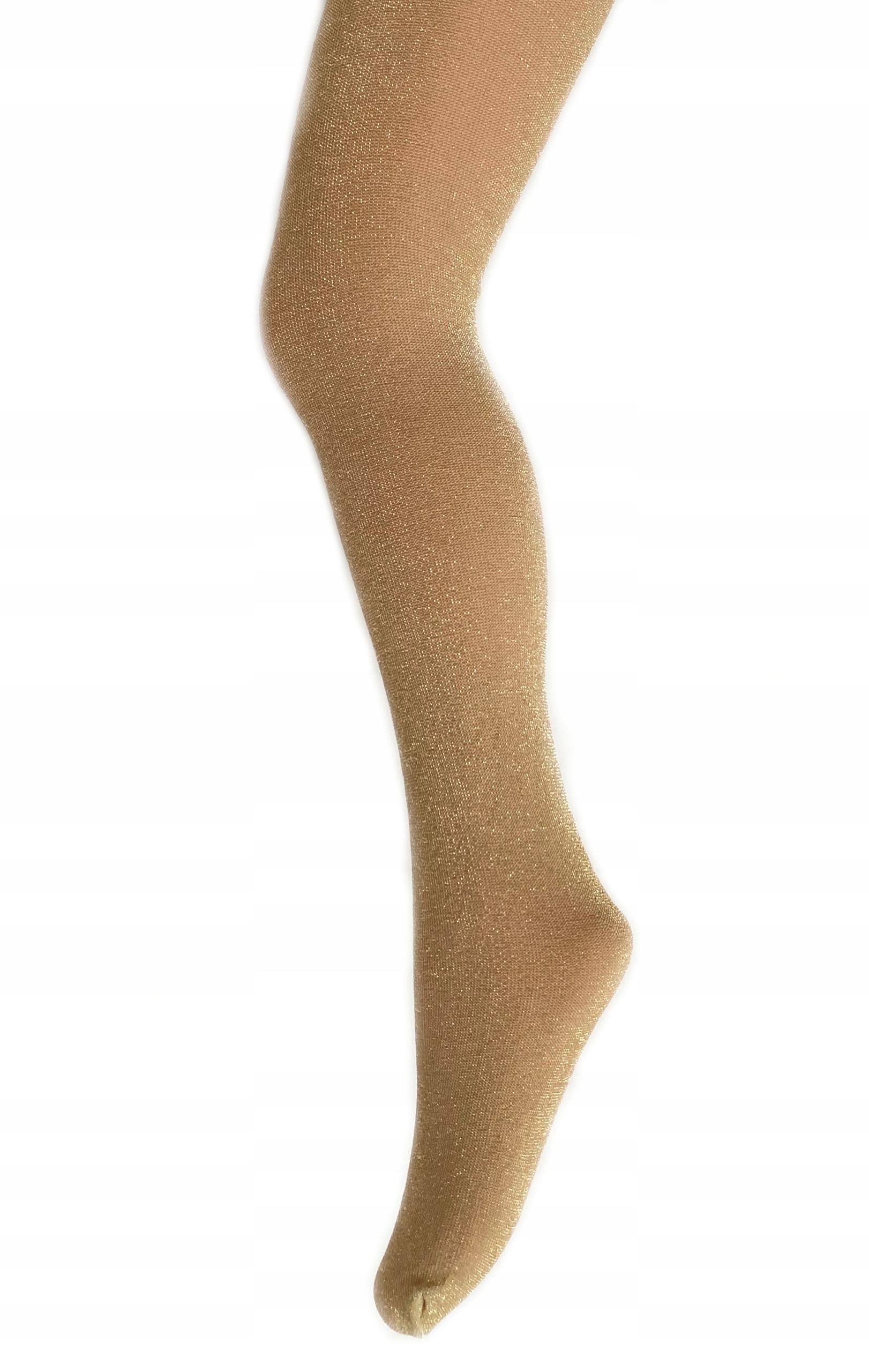 

Rajstopy dziecięce metalizowane lurex złote r.140