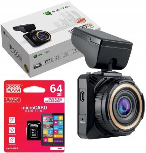 Rejestrator jazdy NAVITEL R600 QHD + KARTA 64GB