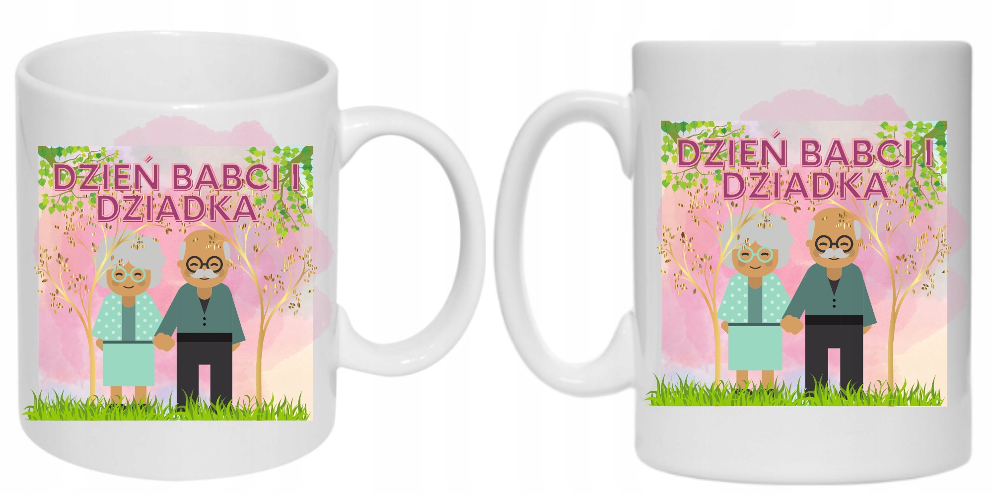 KUBEK NA DZIEŃ BABCI i DZIADKA, BABCIA, DZIADEK Pojemność 330 ml