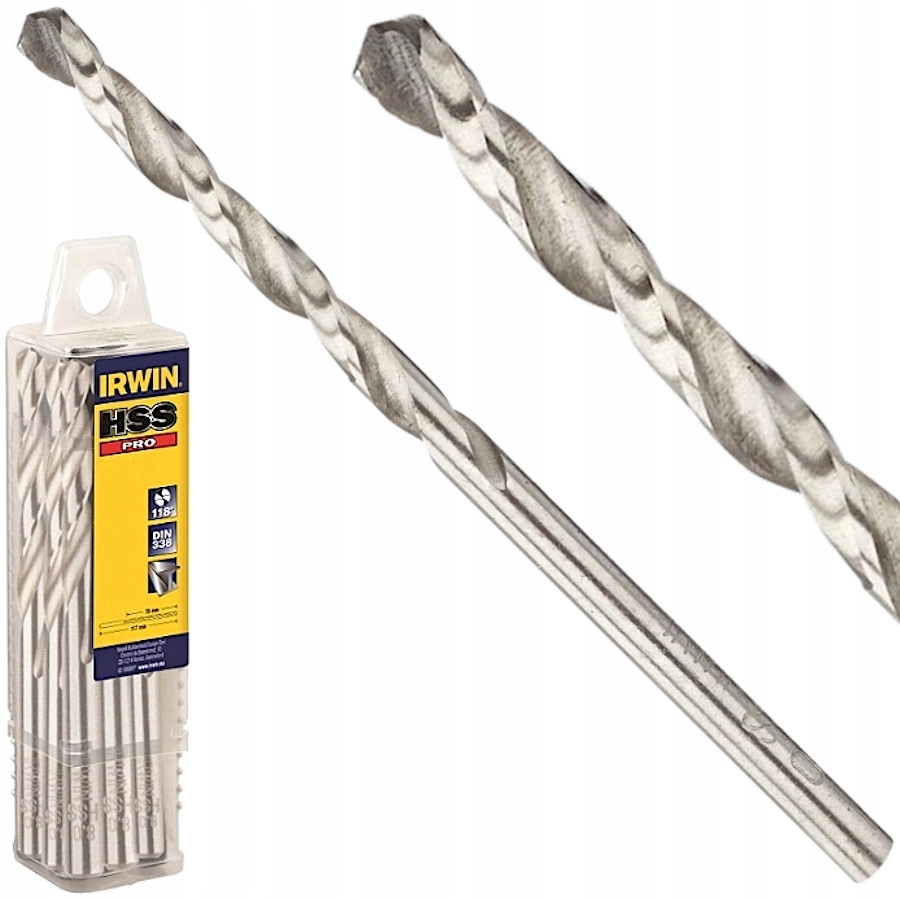 

Wiertło do metalu plastiku 3mm zestaw 10szt. Irwin