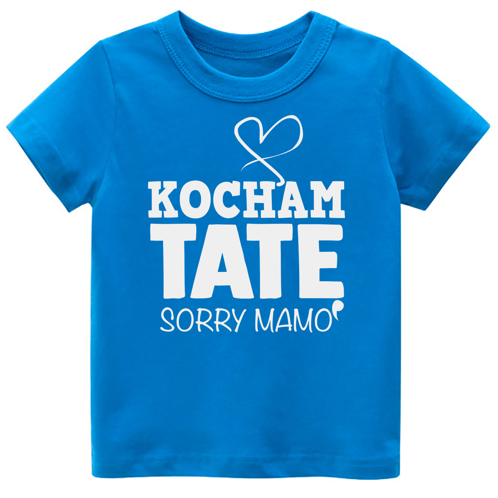 

Koszulka Tshirt napisy Kocham Tatę sorry Mamo 110