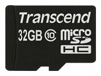 Transcend 32GB microSDHC Class 10 z adapterem Sd