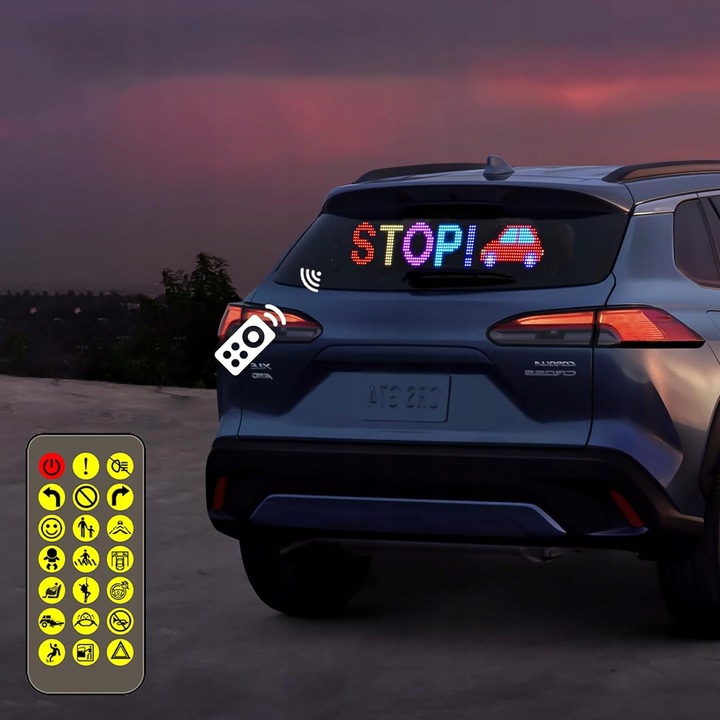 Panel Reklamowy 59x12 Zewnętrzny Wyświetlacz Matryca Tablica Programowalna Marka bez marki