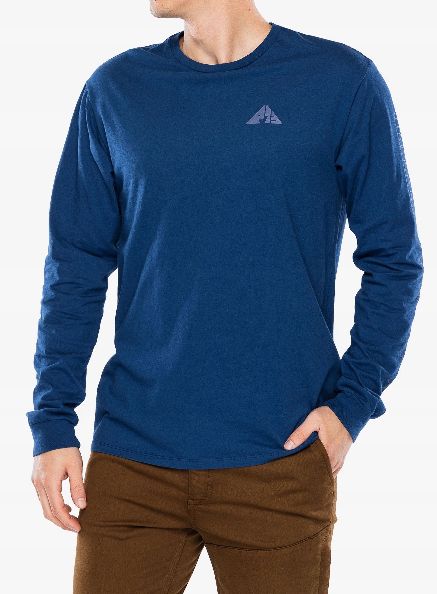 Bluza bez kaptura Patagonia L/s Driftways Organic T-Shirt clement blue L