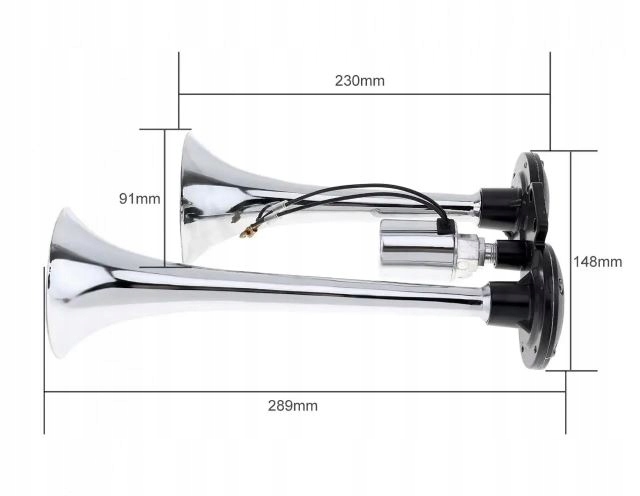 KLAKSON FANFARA GŁOŚNY SYGNAŁ DŹWIĘKOWY SAMOCHODOWY TIR 12V PODWÓJNA Typ samochodu 4x4/SUV Niezdefiniowany Samochody dostawcze Samochody kempingowe Samochody osobowe
