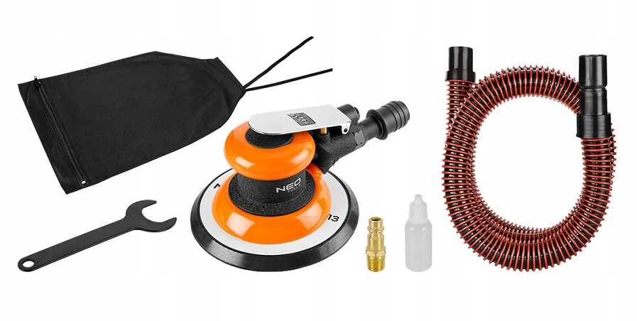 SZLIFIERKA MIMOŚRODOWA PNEUMATYCZNA 150MM, ODSYSAN Prędkość obrotowa 10000 obr./min