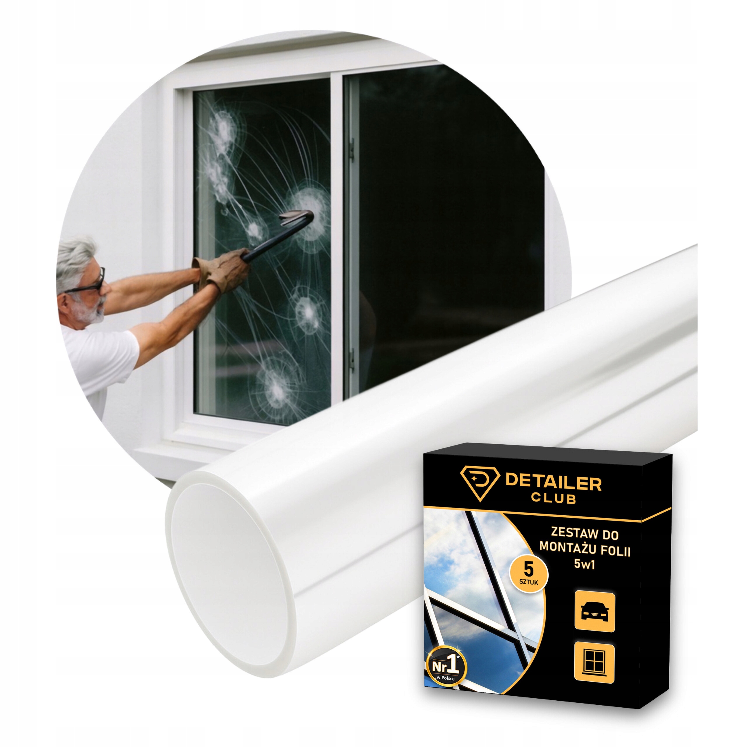 Fólie proti vloupání P0, 2B2 Ochranná silná, silná, 152 x 200 cm