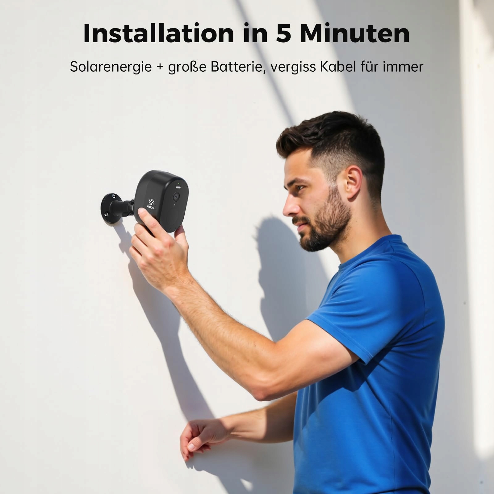 WOOX Kamera Zewnętrzna Solar 4MP WLAN Bezprzewodowa IP65 Nocna Wizja — miniatura 5
