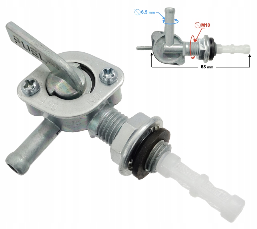 Kranik paliwa M10x1,25 Moretti