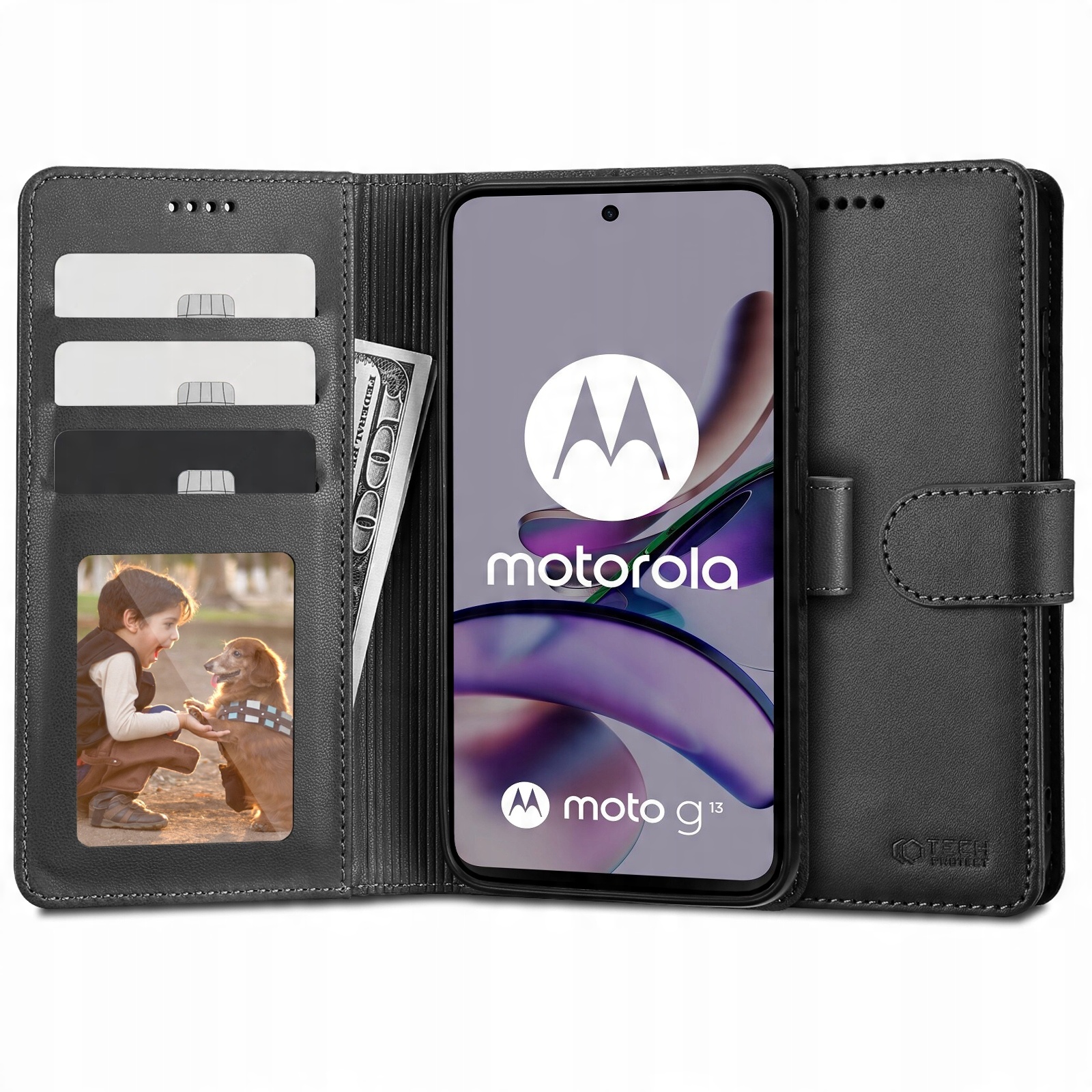 

Wallet Etui Case Skórzane Portfel Na Moto G13 G23