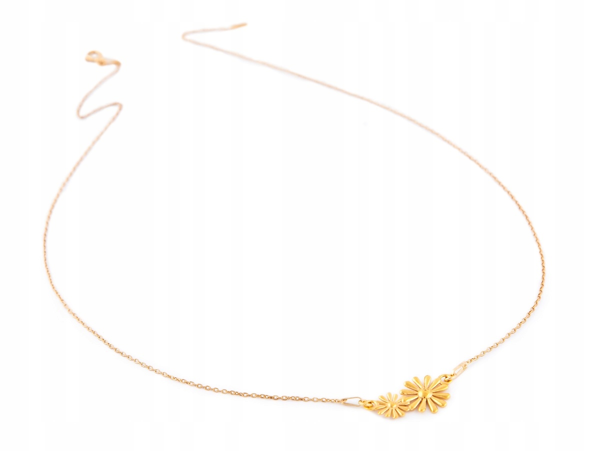 

Złoty Naszyjnik Kwiatki Nowość Celebrytka