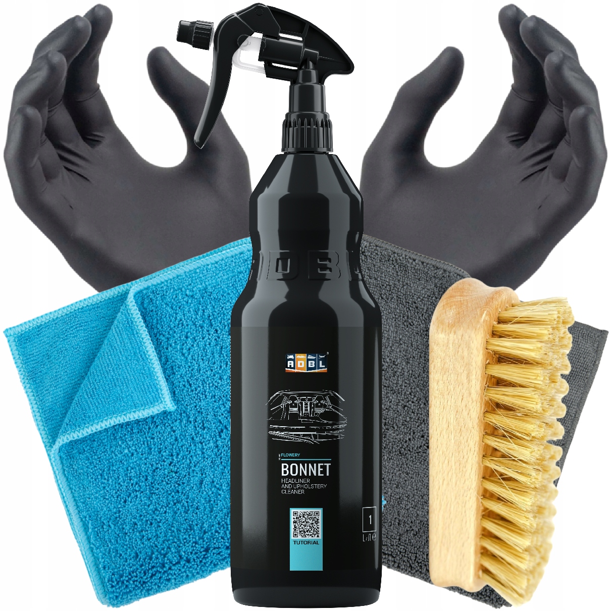 Adbl Bonnet 1L Szczotka Akcesoria Zestaw Do Czyszczenia Tapicerki Foteli