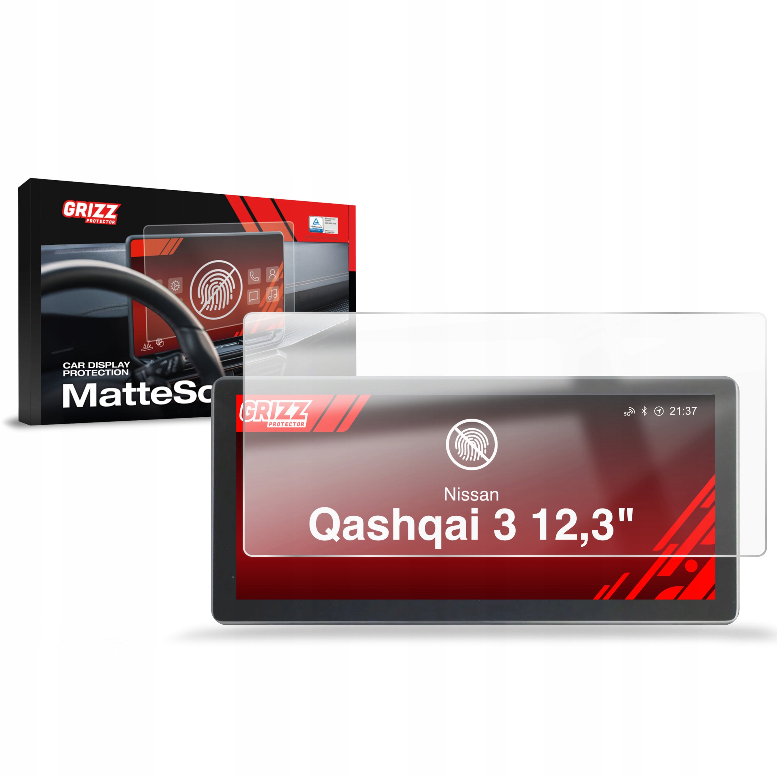 Folia Antyodciskowa do Nissan Qashqai 3 12,3" (2021-2025)