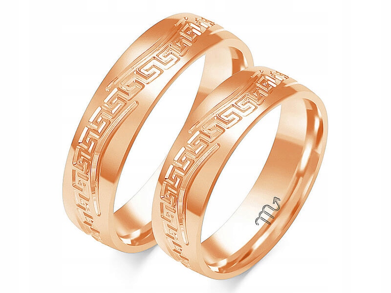 

Obrączki ślubne delikatne ślub 14K 585 r 35 36 37