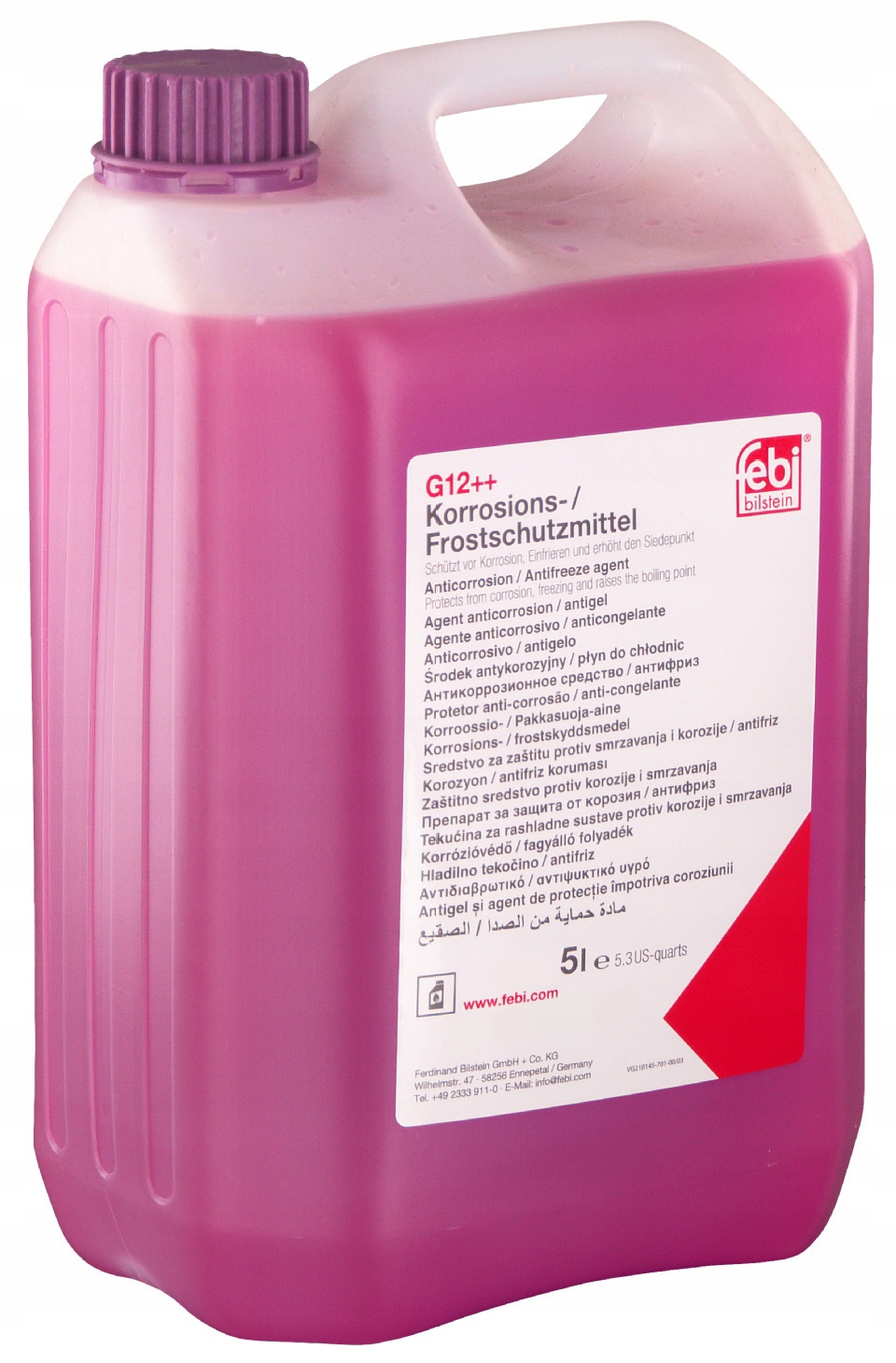 Płyn Do Chłodnic 5L G12++ Różowy -35*C