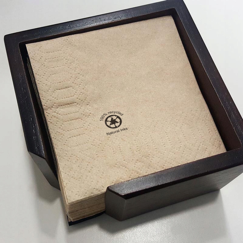 Serwetki 2-warstwowe beżowe 20x20cm GoGreen 100szt