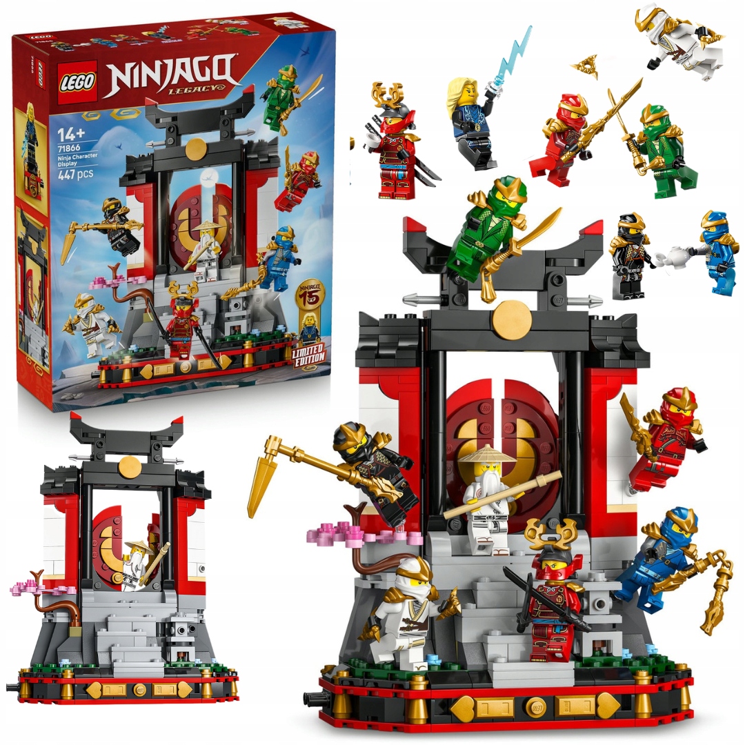 Lego 71866 Ninjago Ozdoba s postavami nindžů – 15. výročí Dekorace s nindži