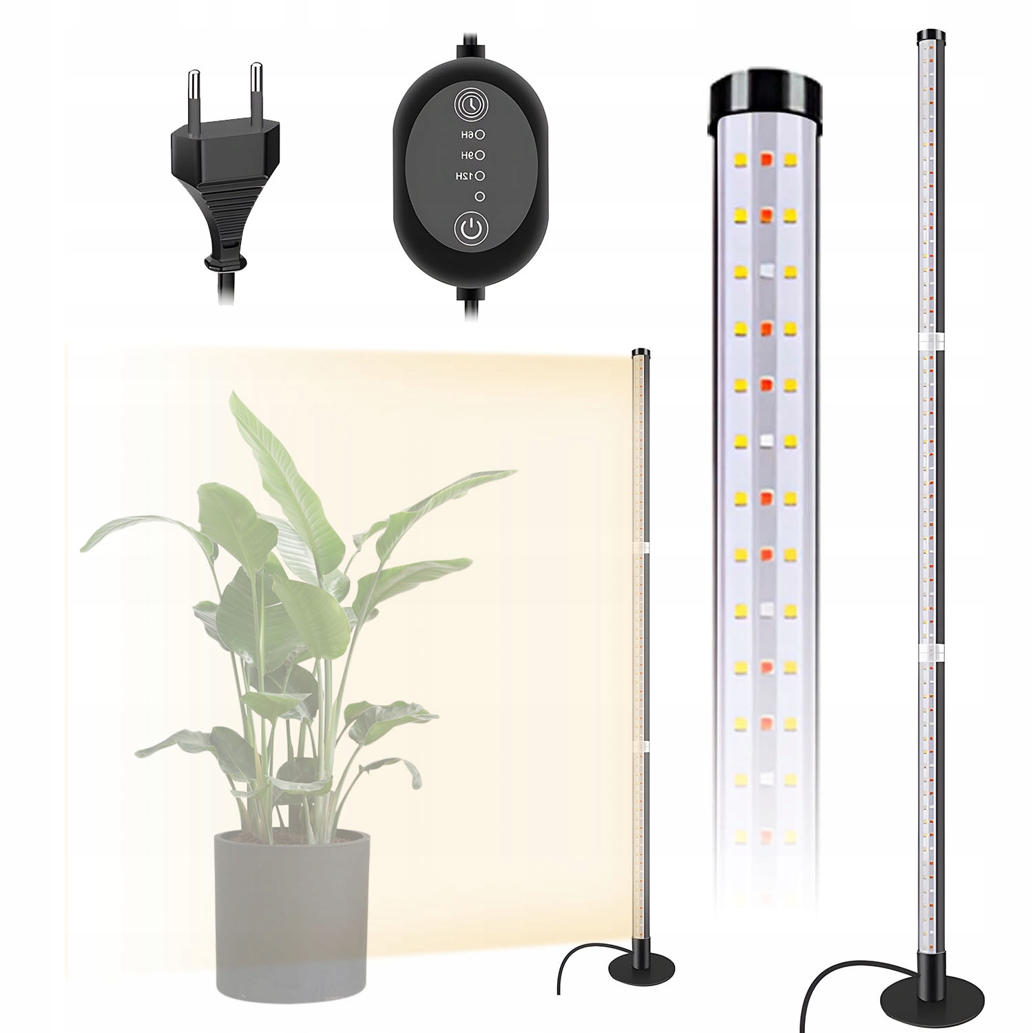 Led Lampa Pro Pěstování Rostlin 243 Led Grow Light Výška Stojící Časovač Dálkové Ovládání