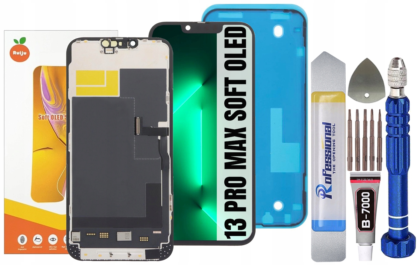 Displej Pro Iphone 13 Pro Max Soft Oled IC 120HZ Displej Těsnění