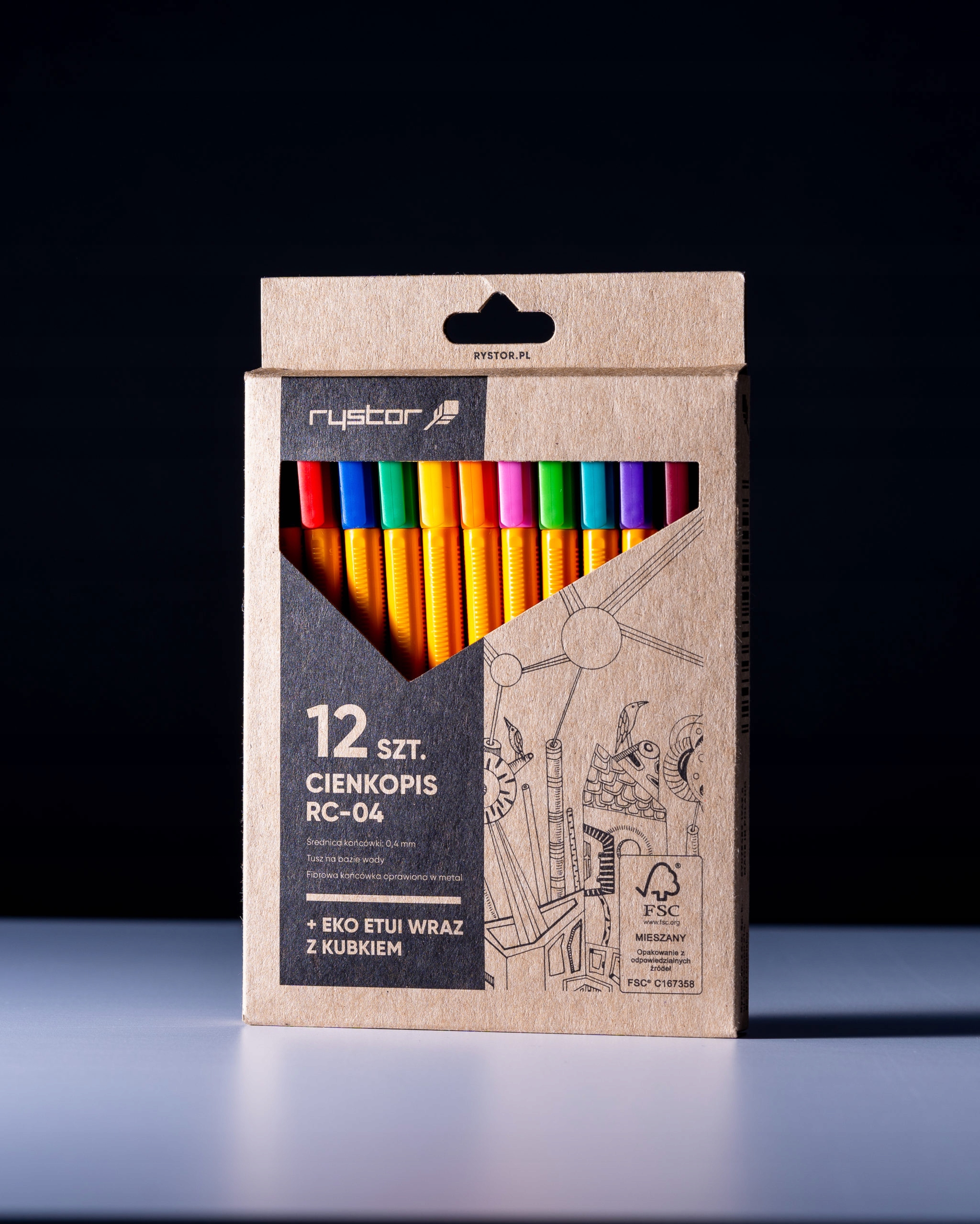 Cienkopis Rystor RC-04 Niebieski Kod producenta RYS000033