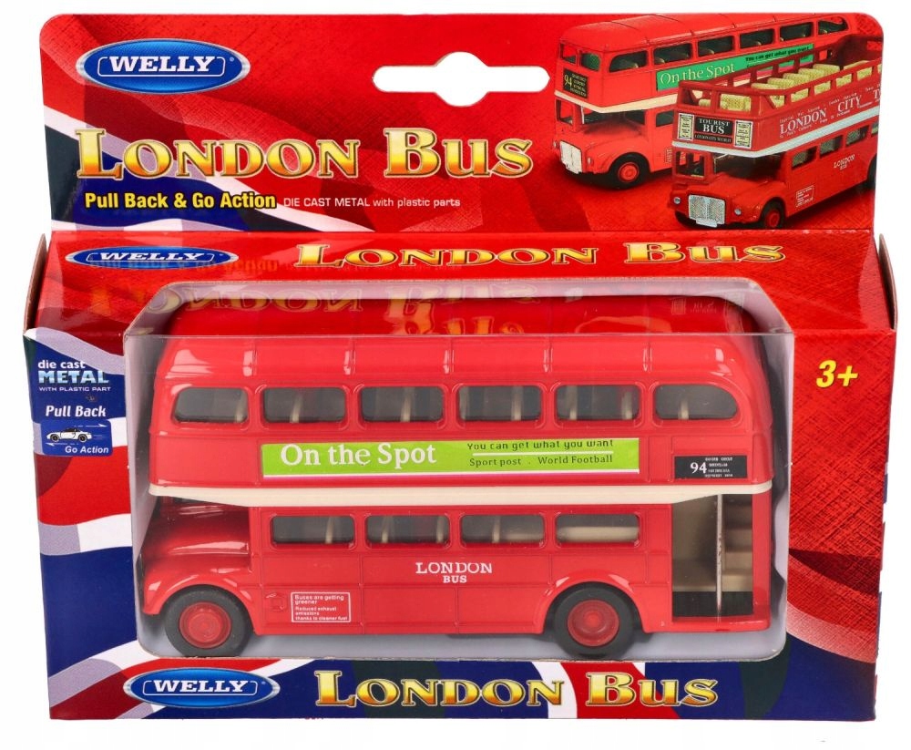 

Zabawka dla chłopca Metalowy autobus London Goki