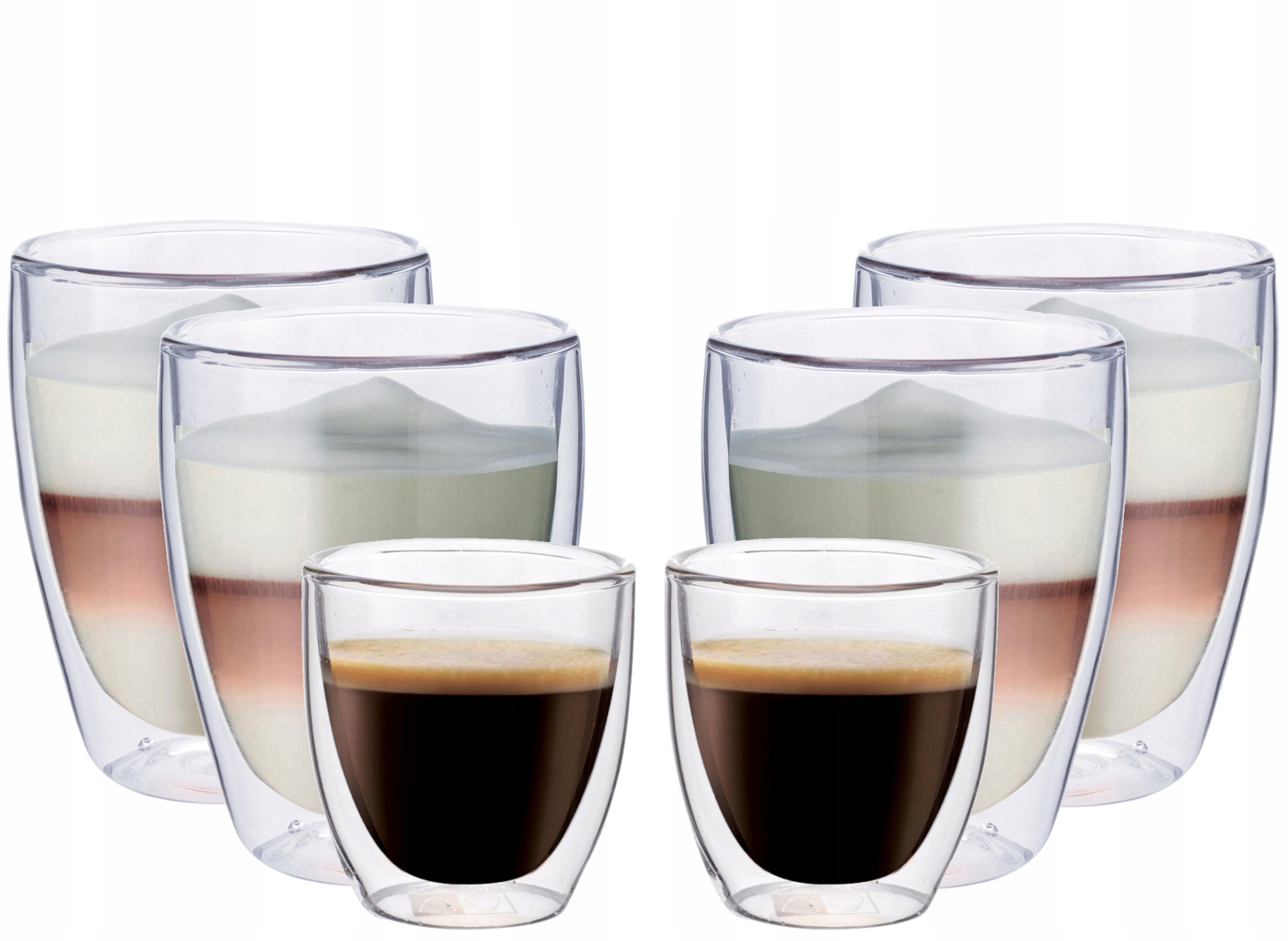 

Szklanki Z Podwójnego Szkła Kawa Coffee Espreso 6X