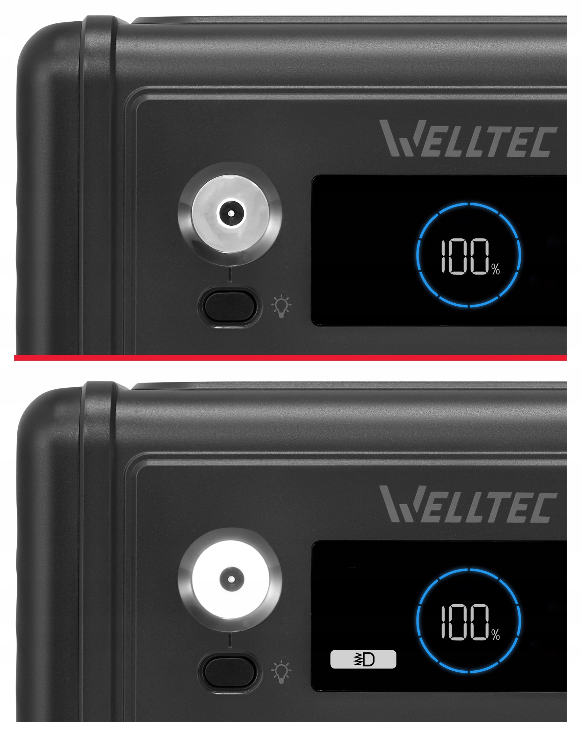 Електростанція WELLTEC XPS200 PRO | 200/400 Вт | 154 Вт·год | Висота світлодіодного освітлення 14,8 мм
