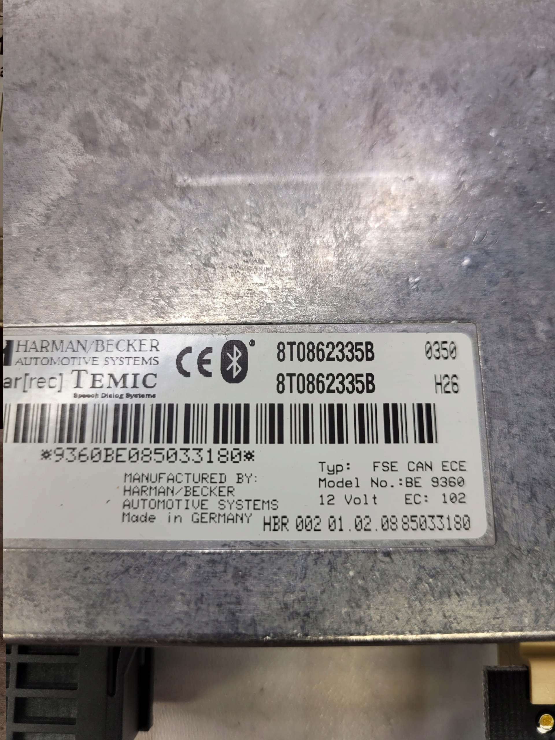 module control unit BLUETOOTH AUDI A4 B8 A5 8T0862335B 8T0862335B