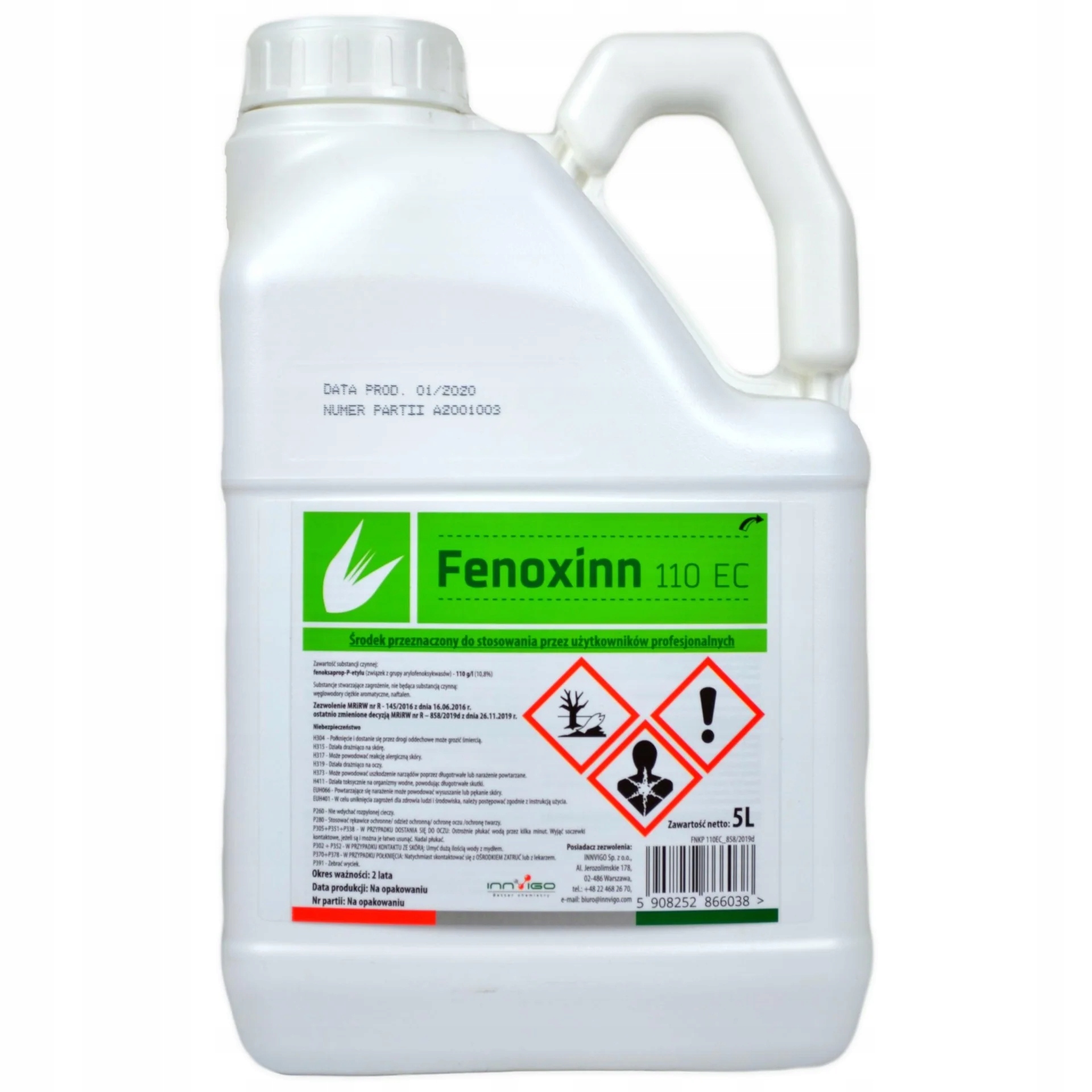 

Fenoxinn 110 Ec 5 l, miotła, owies głuchy, Puma