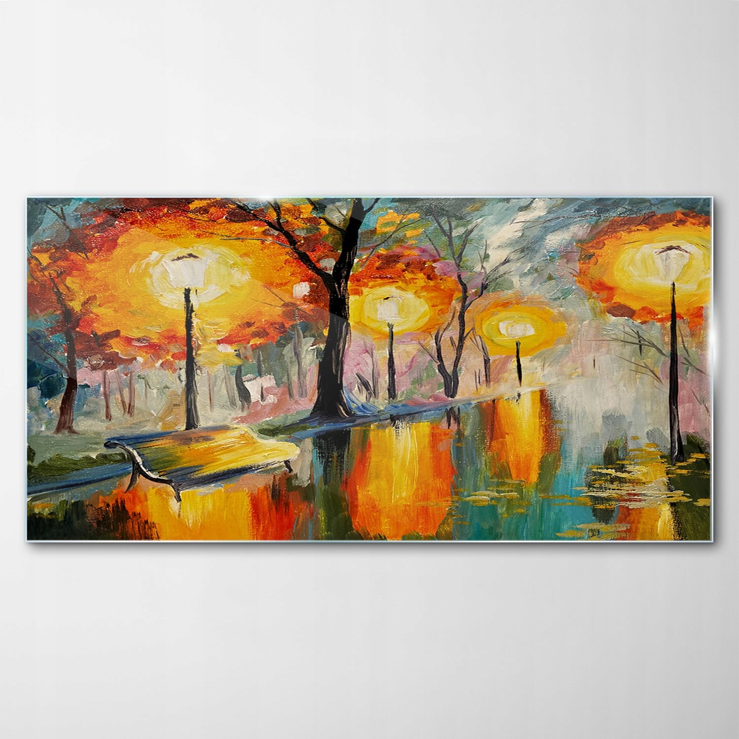 

Obraz na Szkle Dekor Jesień Ulica Krajobraz 120x60